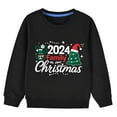 thumbnail image 4 of Xihbxyly Sudadera de Invierno, Acogedora Camiseta de Manga Larga con Estampado de Letras, Elegante Diseño de Cuello Redondo, Divertido Estampado Navideño para Salidas Informales, Actividades Escolare, 4 of 4