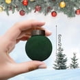 thumbnail image 3 of 1Pcs Velvet Christmas Balls Flocked Christmas Tree Ball Ornaments Plastic Balls Xmas Decorative Hanging Ornaments Christmas Tree Decoration 2.4 Inch, 3 of 5