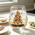 thumbnail image 2 of Christmas Glass Cup,12oz,Xmas Festival Holiday Glassware,Home Kichen Bar Dinking Soda Ice Water Coffee Beverage Cup,Evening Party Drinkware Suppies, 2 of 6