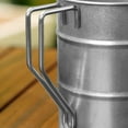 thumbnail image 5 of Stainless Steel Outdoor Camping Mug | Portable Metal Coffee & Tea Cup | White | Durable, Lightweight, Easy Clean, Leak-Proof, 10.5x10.5x7.5cm | For Hiking, Travel, Office Use, 5 of 8