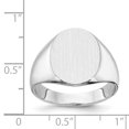 thumbnail image 2 of 14K White Gold Signet Ring, 2 of 2