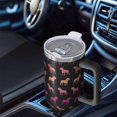 thumbnail image 6 of OBREWU Rainbow Puppy Tumbler with Handle and Lid,Rainbow Puppy 40oz Double Wall Vacuum Insulated Tumbler,Cups Gift for Women and Men, 6 of 7