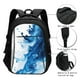 thumbnail image 3 of Balery Blue White Fluid Art Mochila con carga USB para hombre y mujer - Mochila impermeable y antirrobo para laptop con puerto USB para viajes, trabajo, 3 of 7