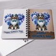 thumbnail image 4 of Australian Shepherd Proud Dad Happy Father's Day Spiral Bound Journal Aussie Dog Lover Gifts 5x7in Spiral Notebook - 02008, 4 of 5