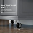thumbnail image 5 of HOMCOM Rolling Kitchen Island on Wheels with Drawer, Spice Rack, Gray, 5 of 9