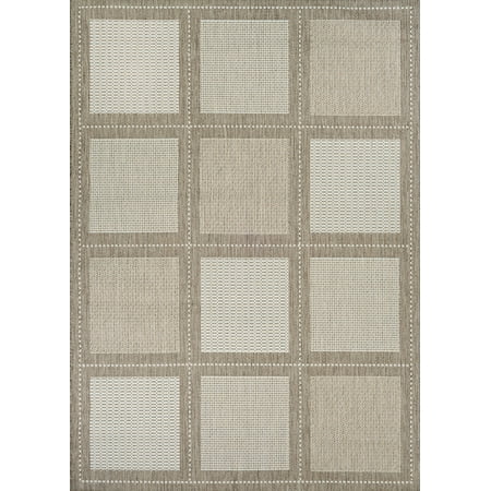 Couristan Recife Summit/Champagne-Taupe Rug  Multiple Sizes Distinctively designed to complement the simple yet classic styling of outdoor furniture  uniquely colored to make stone entryways and patio decks warmer and more inviting  Couristan is proud to expand its popular outdoor/indoor area rug collection  Recife. Power-loomed of 100 percent fiber-enhanced Courtron polypropylene  this all-weather  pet-friendly  mold- and mildew-resistant area rug collection features a durable structured  flatwoven construction  which allows it to be suitable for indoor and outdoor use. The naturally inspired color palette offered in this versatile collection features a series of unique combinations of natural hues that have been selected to complement today s hottest outdoor home furnishings. Hosting a wide range of sizes including runners and special shapes in the form of rounds and squares  the Recife Collection has been designed to offer the perfect outdoor floorcovering solution for the home.