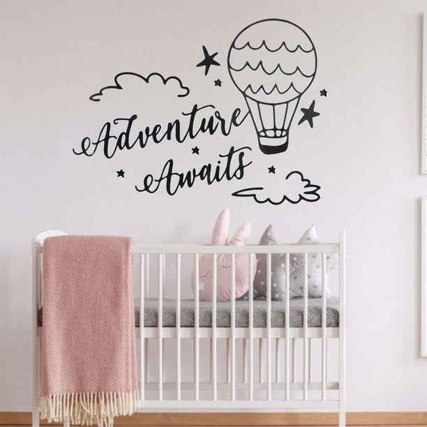 Adhesivo de pared BuyWeek Decoración del hogar Nubes de dibujos animados PVC 57 x 42 cm