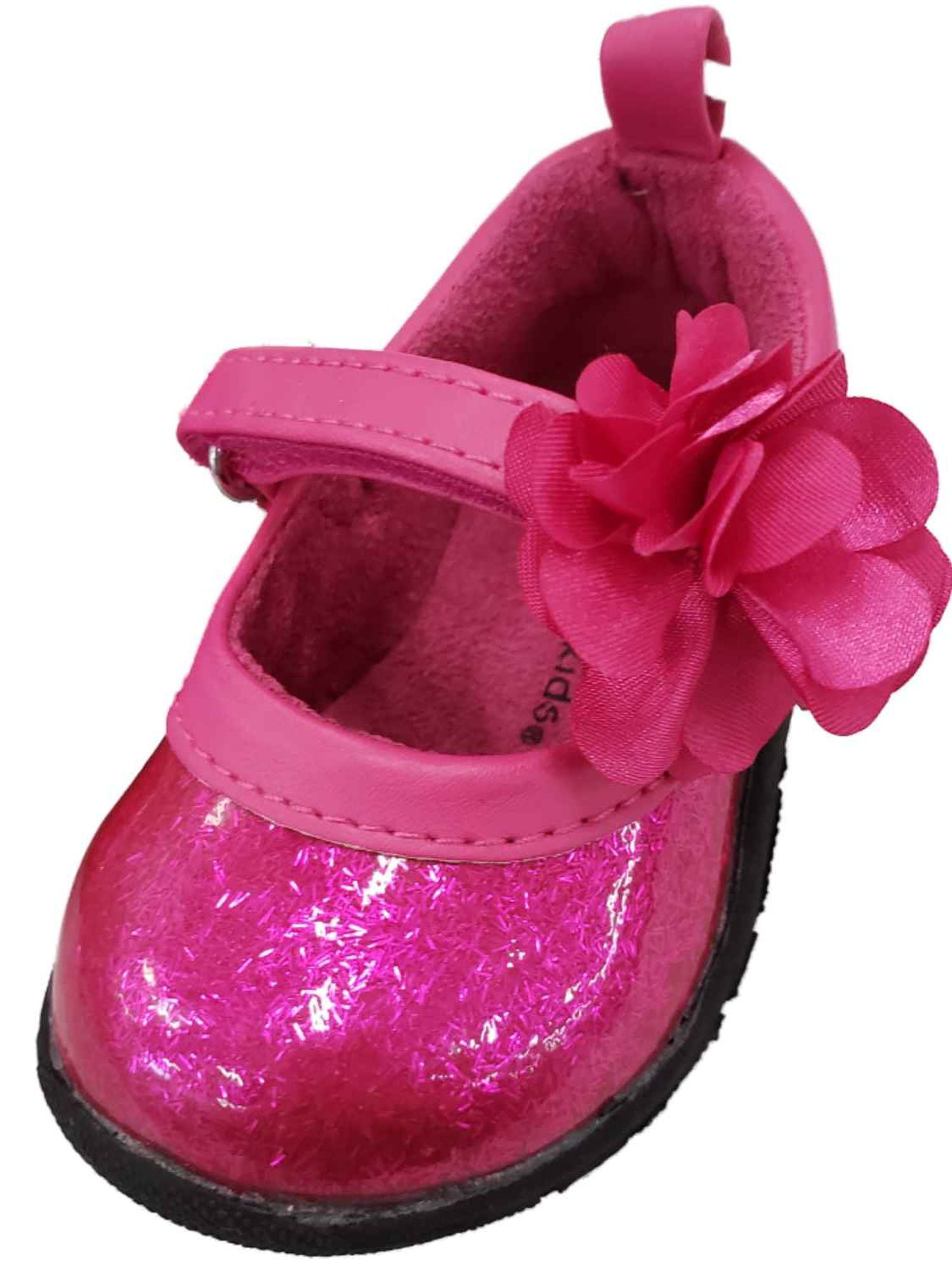 hot pink baby shoes