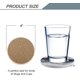 thumbnail image 3 of Juego de 4 posavasos redondos de piedra absorbente con base de corcho y piedra cerámica, posavasos decorativos para tazas y tazas Pack de 4 (Grischiné, pack de 4), 3 of 5