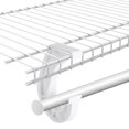 thumbnail image 4 of Soporte para barra de armario colgante, soporte para barra de estante de armario, soportes resistentes en forma de J para armarios colgantes, armarios de almacenamiento y cortinas, 4 of 5