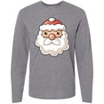thumbnail image 3 of Inktastic Cute Santa Claus Face Long Sleeve T-Shirt, 3 of 5
