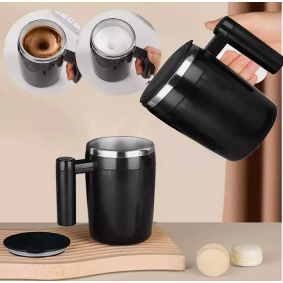 Mug Auto Self Stirring Magnetic Stainless Steel Coffee Milk Tea Cup Smart Mixing