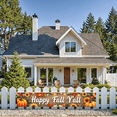 thumbnail image 4 of Decorative Design Happy Fall Banner Festive Leaves Thanksgiving Decoration Pumpkin for Autumn Celebration Outdoor Indoor, 4 of 9