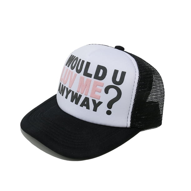 Gorra de béisbol lisa de poliéster Would U Luv Me Anyway