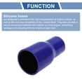 thumbnail image 4 of Ofertas Únicas 51mm a 70mm ID Acoplador Recto de Manguera de Silicona 4 Capas de Tela Intercooler Calentador Turboalimentador Tubería de Entrada de Aire Radiador Tubo de Refrigerante Azul Negro, 4 of 7