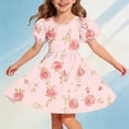 thumbnail image 2 of Piuwrlz Uniform Preppy Dress Girls Back to School Dresses A-Line Princess Skirts Sky Blue Size 7-8 Years, 2 of 8