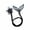 Blue, variant on "Rhinestone Flower Hair Clip, Elegant Lazy Hair Curler for Bun, Alloy Material, Quick and Easy Updo, Comfortable and Durable, Suitable for All Hair Types - Black"