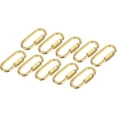 thumbnail image 1 of HUGFEGWE 10 Pcs Chain Connectors, Chain Locking Quick Link, Great for Light, Key, Camping, Backpack, Rope (Gold, 4mm Thick) CJB91-57684, 1 of 5