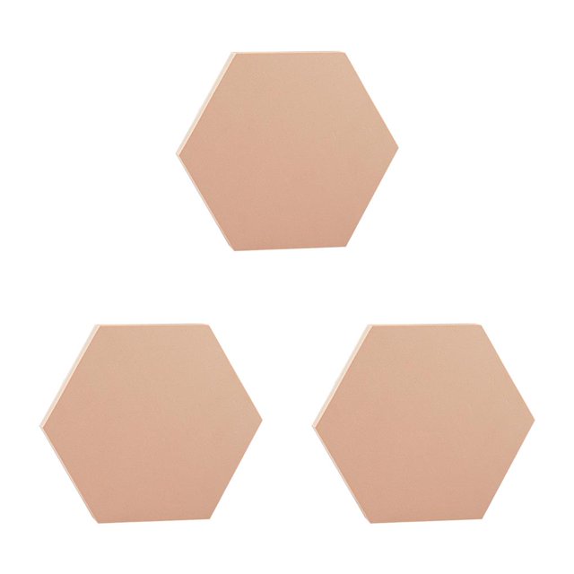 Billuyoard Utilería fotográfica geométrica 3D, bloque de espuma, adornos de fotografía, decoración del hogar, 1 pieza, hexágono desnudo Type1 NO1