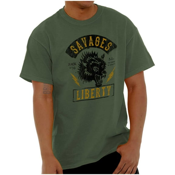 Liberty Protect Defend Freedom 1776 Men's Graphic T Shirt Tees Brisco Brands S