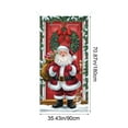thumbnail image 3 of 35×71 Inch Santa Pattern Christmas Door Cover - Festival Party Decor for Christmas Day, 3 of 3