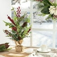 thumbnail image 4 of Glitzhome 20 in. Christmas Floral Table Tree Decor, 4 of 5