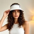 thumbnail image 6 of Zynoxe Sun Visor Hats for Women Outdoor Breathable Sun Protection Wide Brim Adjustable Strap Sprots Sun Hat for Baseball Hiking Golf, 6 of 6