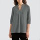 thumbnail image 2 of TaTaai Women's 3/4 Sleeve Printed Top, Casual Loose Style, Smocked Cuffs, Soft Fabric, Versatile for Spring Winter Dating Wedding Vacation Gift, 2 of 8