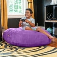 thumbnail image 4 of Jaxx Cocoon 4 Foot Bean Bag Chair and Crash Pad, Grape, 4 of 7