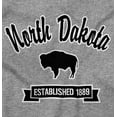 thumbnail image 2 of North Dakota Cute Bison Souvenir Plus Size Crewneck Graphic Tee Shirt Brisco Brands 3X, 2 of 3