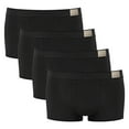 thumbnail image 1 of Sloggi calzoncillos bóxer para hombre, pack de 4 - GO Natural Hipster C4P, calzoncillos bóxer, algodón elástico Negro S (Small), 1 of 5