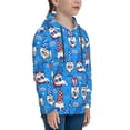 thumbnail image 3 of Fotbe Gnomes in USA Pattern Youth Pullover Hooded Sweatshirt, Boys Hoodie, Kangaroo Pocket Hoodie for Kids Girls -Medium, 3 of 6