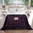 thumbnail image 3 of Modernism Flannel Blanket for Bed,Travel and Camping, Black Purple Angular Minimalist Line Super Soft Cozy Blanket for All Seasons 32"x48", 3 of 7