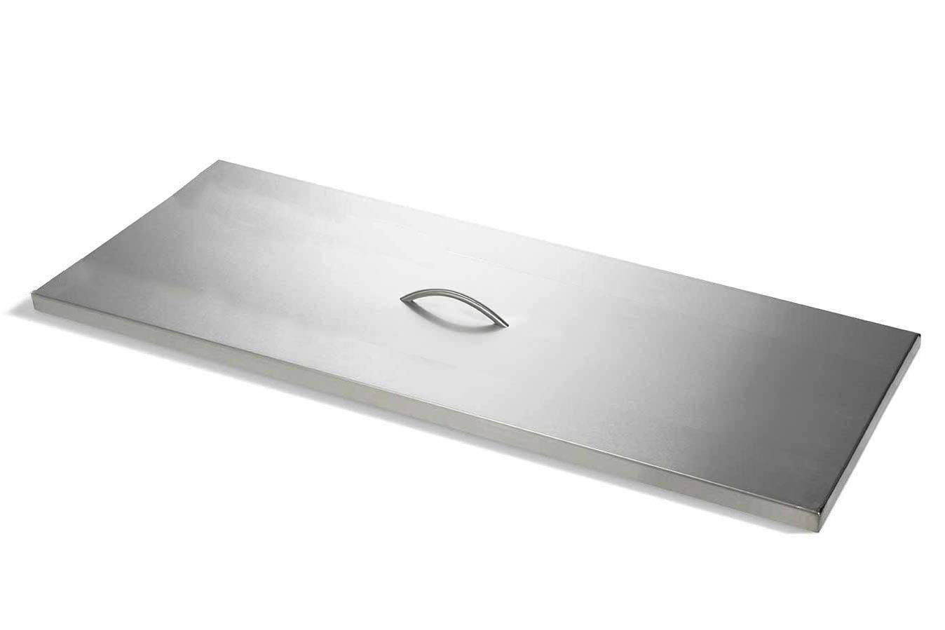 Hearth Products Controls Rectangle Stainless Steel Fire Pit Cover, 34