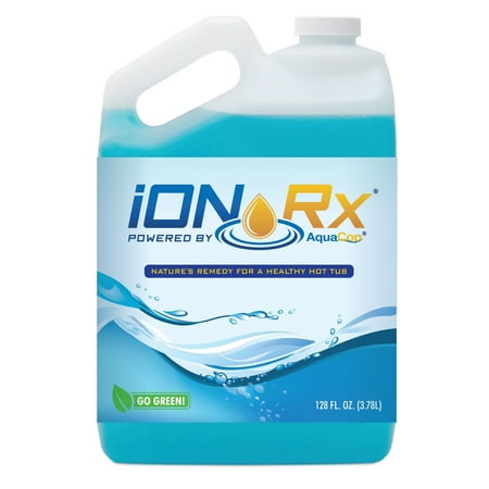 iONRx Hot Tub Chemical - All Natural Hot Tub Treatment - No Chemical Smells - Hassle Free Maintenance - Add Tap Water Levels of Chlorine - Hot Tub Sanitizer - Non-Toxic - Bromine (Best Way To Reduce Water Retention)