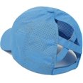 thumbnail image 2 of Womens Criss Cross Ponytail Baseball Cap Adjustable High Messy Bun Ponycap Quick Drying Hat-DF, 2 of 5