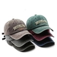 thumbnail image 2 of Letras de moda de alta calidad snapback gorra de béisbol de algodón gorra de béisbol de mujer hip hop padre tela de red conductor de camión gorra protector solar de mujer de viaje al aire libre, 2 of 4