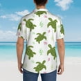 thumbnail image 6 of Haiem Cute Turtle Printed Hawaiian Shirt for Men - Men’s Casual Beach Summer Shirts - Stretch Fabric with Modern Fit-XX-Large, 6 of 9