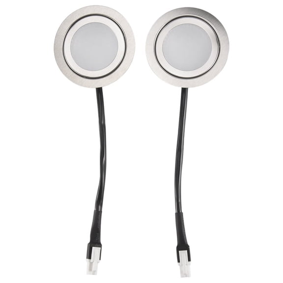 2pcs Range Hood Light Bulbs, Stainless Steel Range Hood LED Light Replacement Recessed Kitchen Range Hood Light