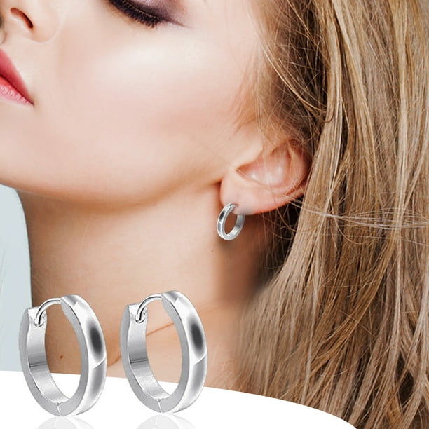 jovati 6Pcs Fashion Punk Earring Set Stainless Steel Mens Stud
