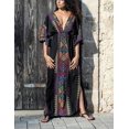 thumbnail image 2 of ORUYROP Tunique Longue Caftan Robe de Nuit Maxi Robe de Plage Décontractée Grande Taille Caftan, 2 of 4