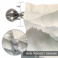 thumbnail image 2 of Spring Mountains Window Valance for Kitchen, Water Ink Painting Forest Nature Scenery Rod Pocket Short Curtain for Small Windows, Light Filtering Decorative Valance, 56 x 16 Inch, 2 of 9