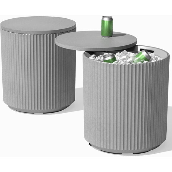 Songqin Outdoor Cooler Side Table - 2 in 1 - Designed for use as Outdoor Side Table, Patio Decor and Ice Chest
