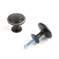 thumbnail image 5 of KOOFIZO 10 Pack Stepped Round Cabinet Knob - Oil Rubbed Bronze Pull Handle (Dia.31mm / 1.2 Inch), 5 of 7