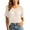 White, variant on Staron Women Hollow Out Knitted Round Neck Short Sleeve Casual Boho Beach Vacation Loose Tops Bohemian Crochet Sweater, Beige XXL