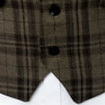 thumbnail image 6 of IROINNID Mens Suit Vest Formal Single Breasted Sleeveless Classic Waistcoat Button Dress Suit Vest,Coffee, 6 of 7