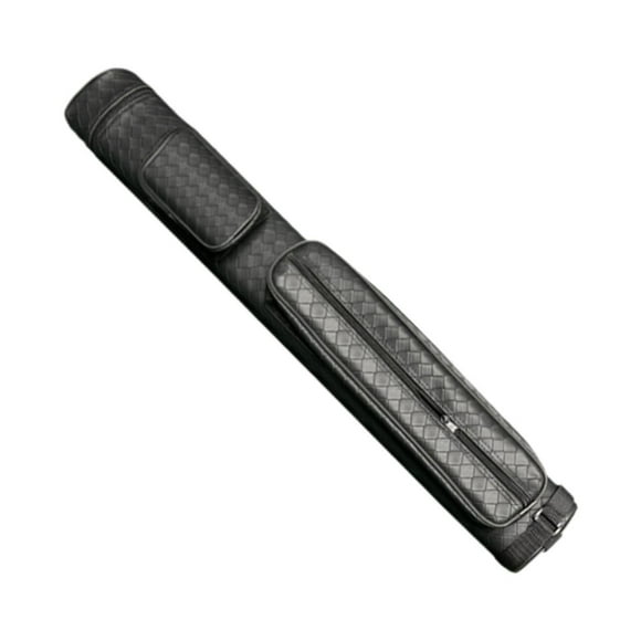 Case de cue de la piscina 4 agujeros de la barra de la barra de billar con la cremallera con correa de hombro ajustable billar de billar de billar de Negro