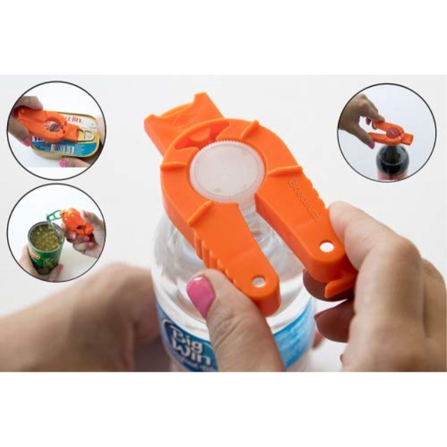 brenium multifunctional bottle can opener, plastic water bottle, twist