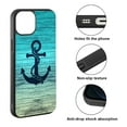thumbnail image 2 of FINCIBO Soft Rubber Protector Cover Case for Apple iPhone 14 6.1" 2022, Blue Anchor Wood, 2 of 5