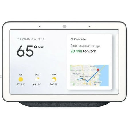 Restored Google Nest Hub Smart Display with Google Assistant - Charcoal (GA00515-US) [Refurbished]